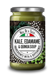 3D kale,edamame&quinoa soup