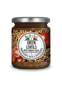 3D lentils with tomato